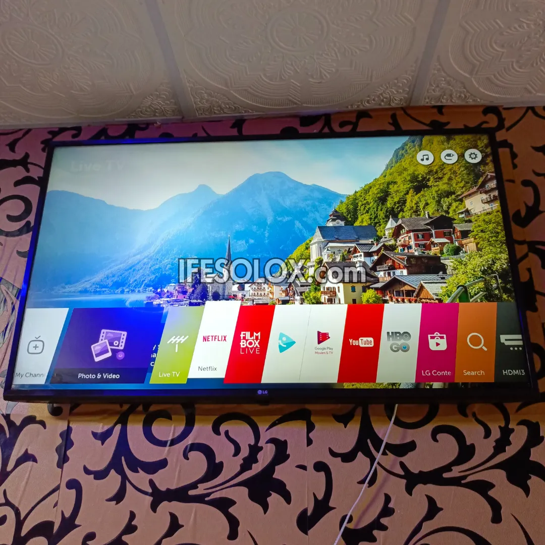 LG 49 Inch 49UJ63 Series webOS 3.5 Smart 4K UHD IPS LED TV with Built-in Bluetooth, WiFi, Miracast - UK Used