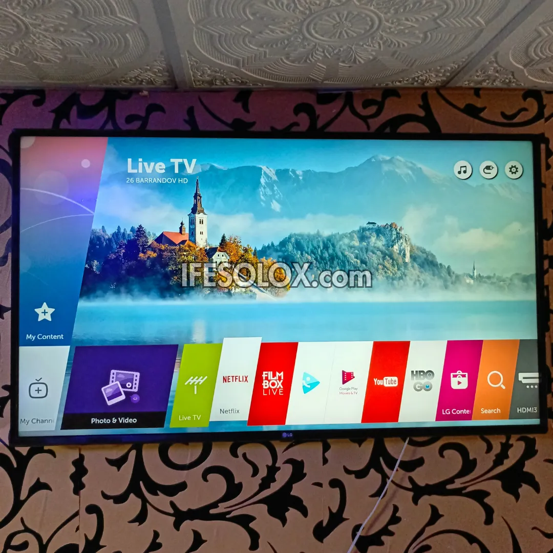 LG 49 Inch 49UJ63 Series webOS 3.5 Smart 4K UHD IPS LED TV with Built-in Bluetooth, WiFi, Miracast - UK Used