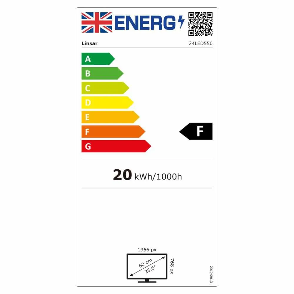 Linsar 24LED550 24" Ready TV with Freeview HD Black