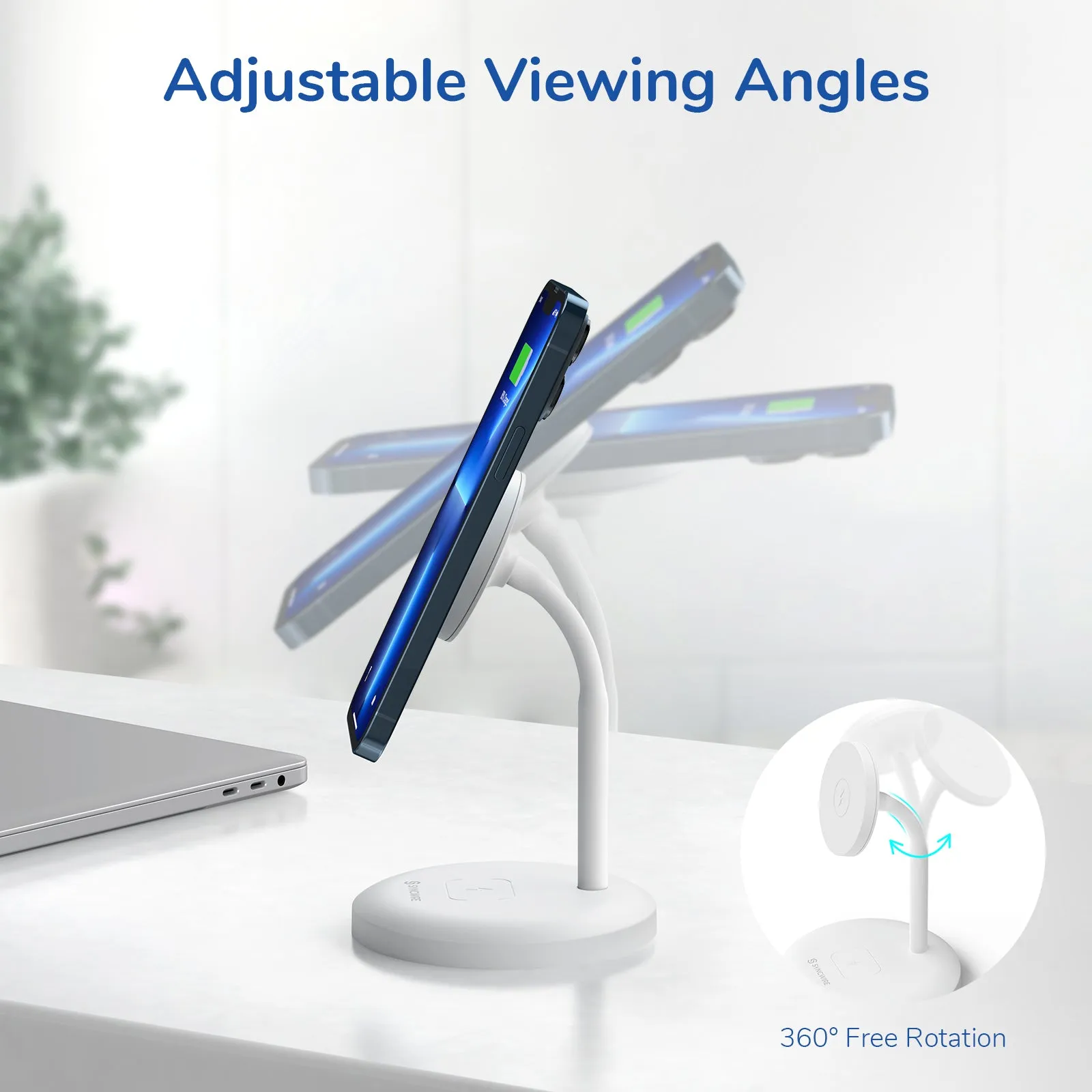 Mag360 2-in-1 Wireless Charging Stand