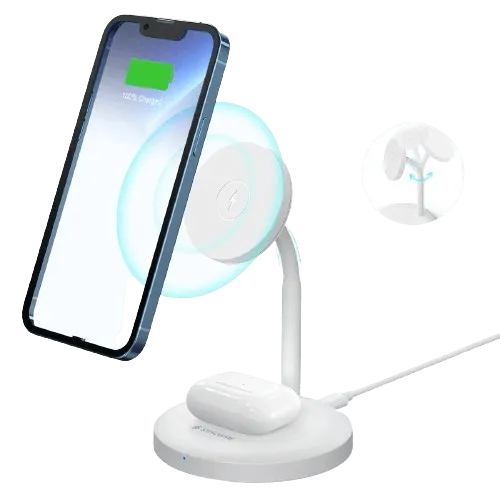 Mag360 2-in-1 Wireless Charging Stand