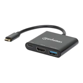 Manhattan 130622 3-in-1 USB-C to HDMI Docking Converter with 100W Power Delivery