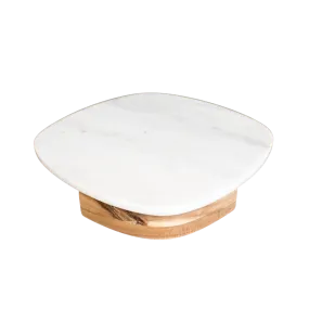 MARBLE TRAY STAND 30X30X5CM