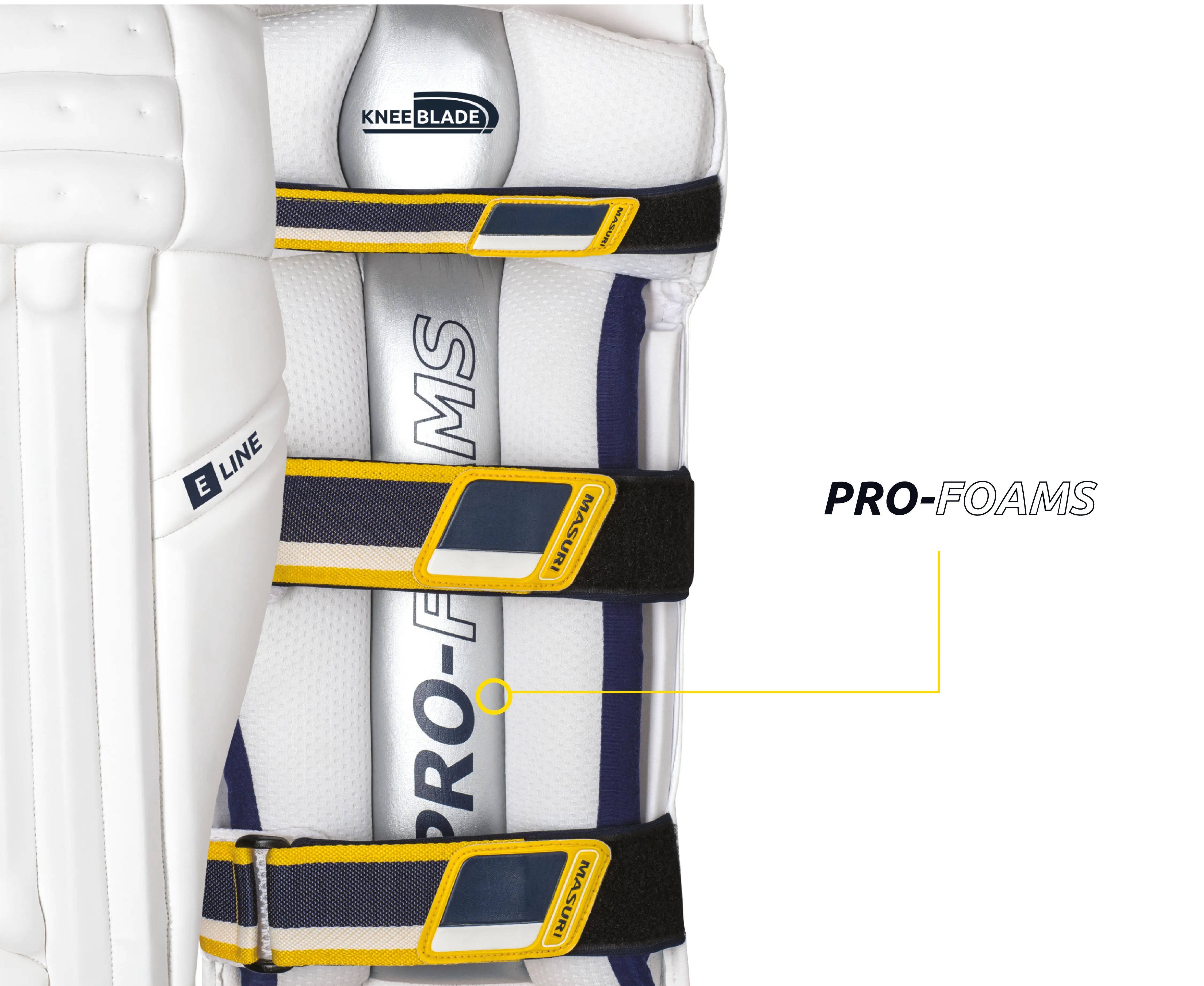 Masuri E Line Cricket Batting Pads - Adult