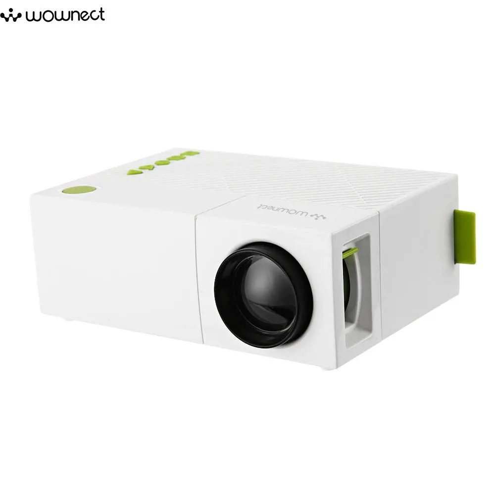 Mini Home Theater Projector YG-300 LCD LED Projector 400-600 Lumens Support 1080P with 1300mAH Battery In-Built Portable Home Cinema Projector