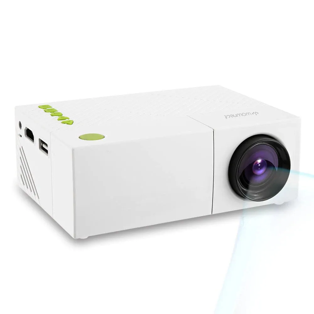 Mini Home Theater Projector YG-300 LCD LED Projector 400-600 Lumens Support 1080P with 1300mAH Battery In-Built Portable Home Cinema Projector