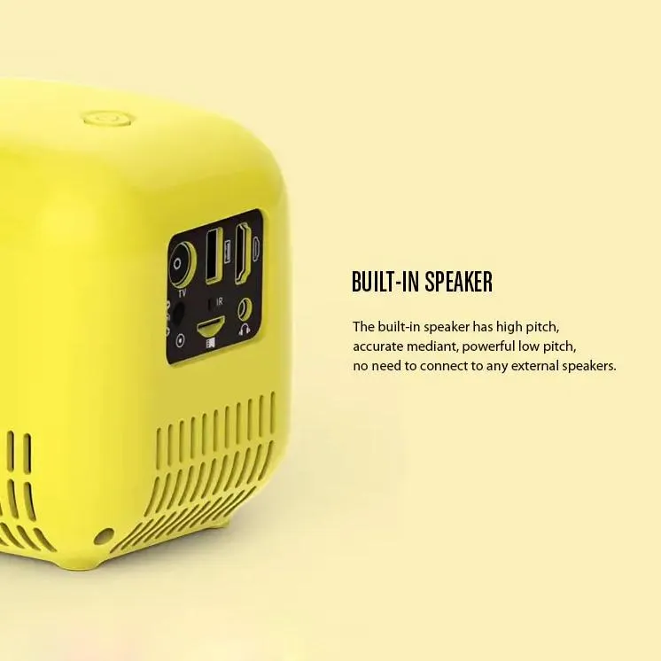 Mini Portable Projector Pocket Video Projector HD 1080p