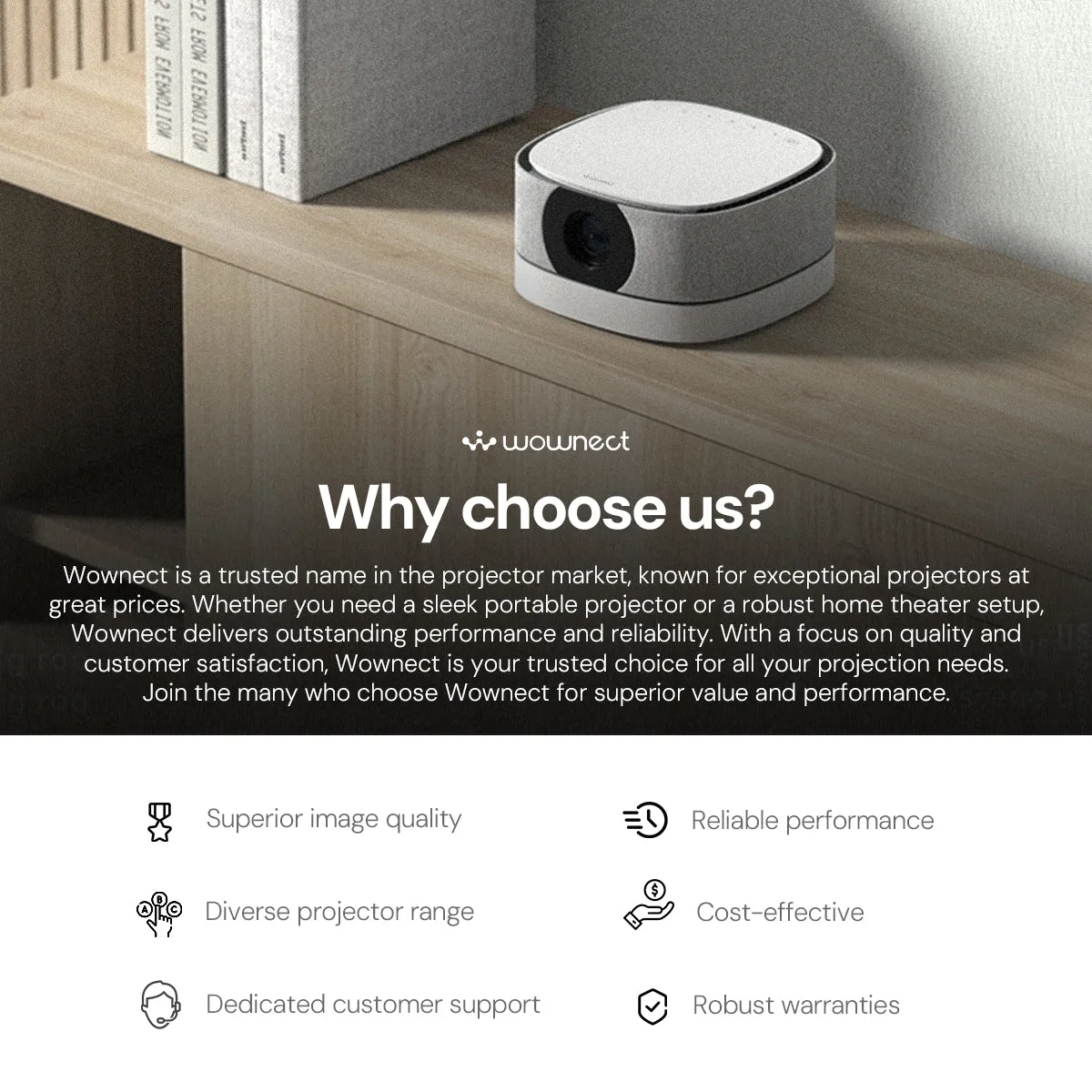 Mini Portable Projector with 5G WiFi & Bluetooth [ Battery Powered Projector] 300 ANSI Smart Projector 4K Support 1080P | Home Video Projector
