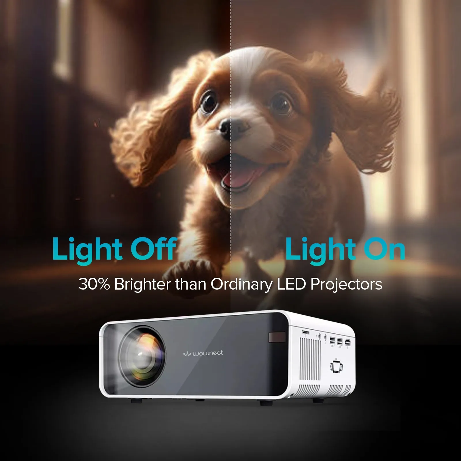 Mini Projector |3300 Lumens Native Res 1280x720P| Supports 1080P Video Projector