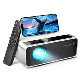 Mini Wifi Projector |150 ANSI/Screen Size upto 120inch| Native Res 800x480P| Wireless Screen Mirroring Home Theater Portable Projectors