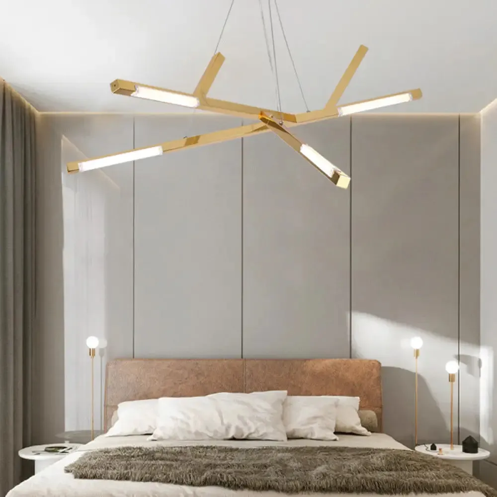 Minimalistic LED Bedroom Chandelier - Warm/White Light