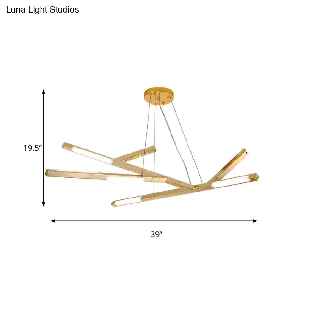 Minimalistic LED Bedroom Chandelier - Warm/White Light