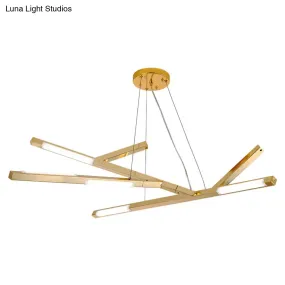 Minimalistic LED Bedroom Chandelier - Warm/White Light