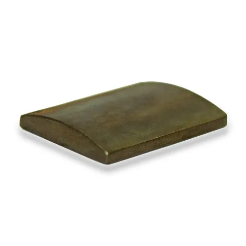 Neodymium Block Magnet | Partial Ovoid - 38mm x 29mm x (3mm-5.8mm) | Phosphorus Coating