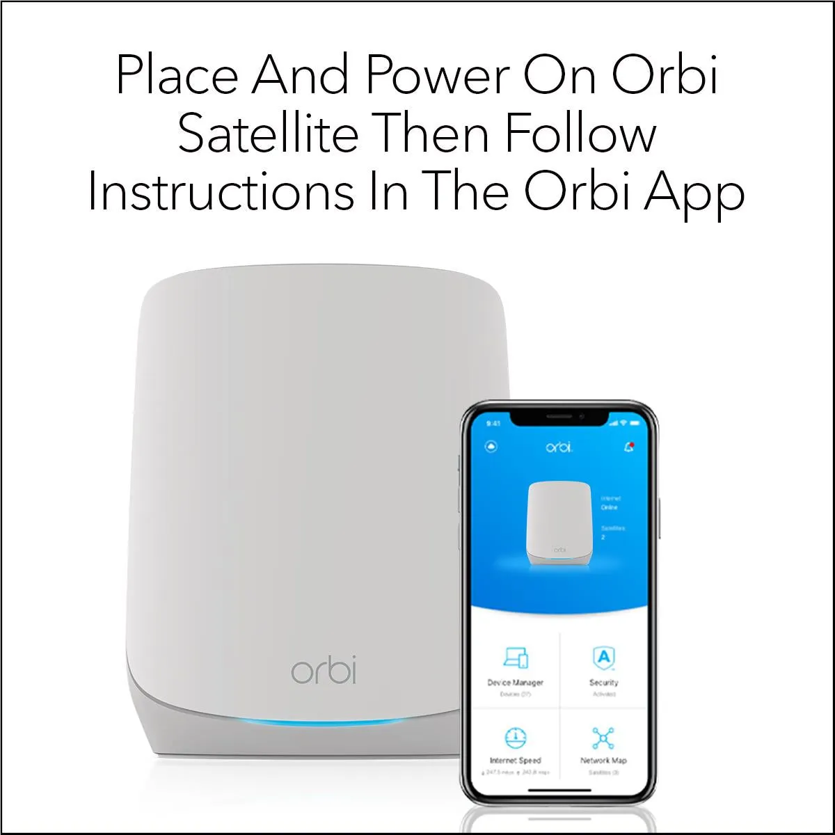 NETGEAR Orbi AX5400 Tri-band Mesh WiFi 6 System Add-on Satellite
