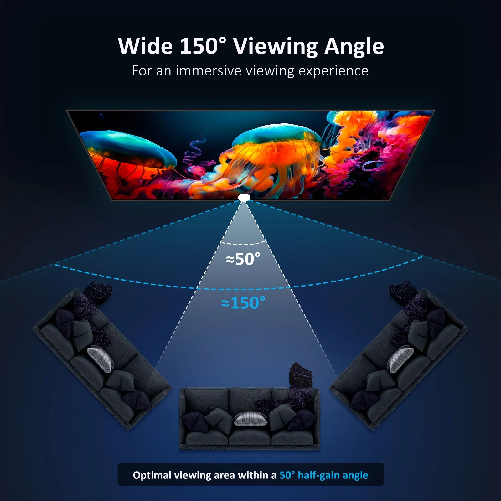 NexiGo 120" ALR Fresnel Projector Screen