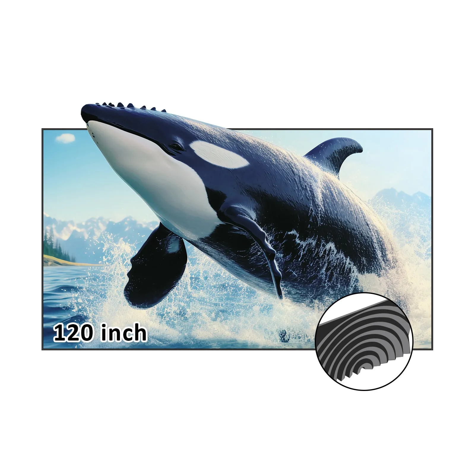NexiGo 120" ALR Fresnel Projector Screen