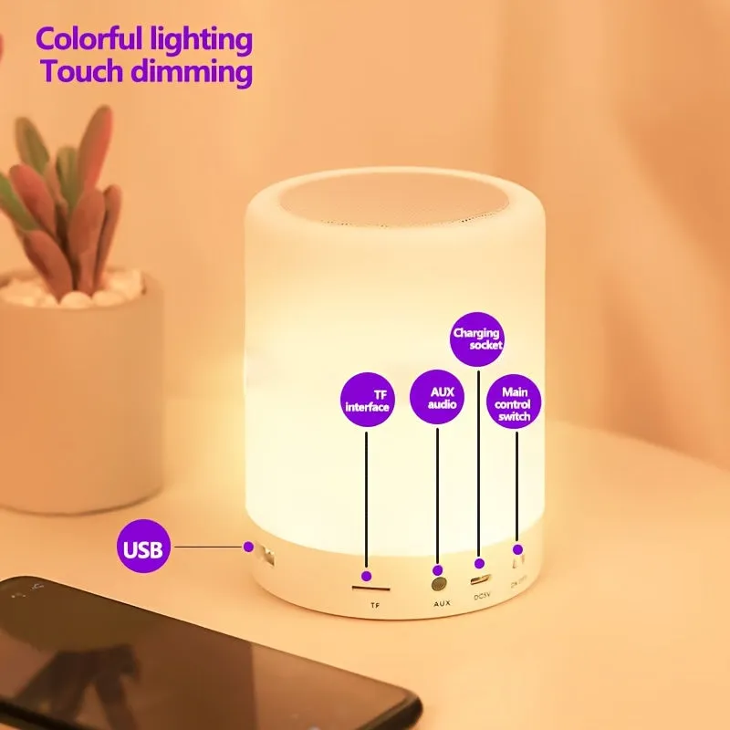 Night Light Speaker Wireless Table Lamp