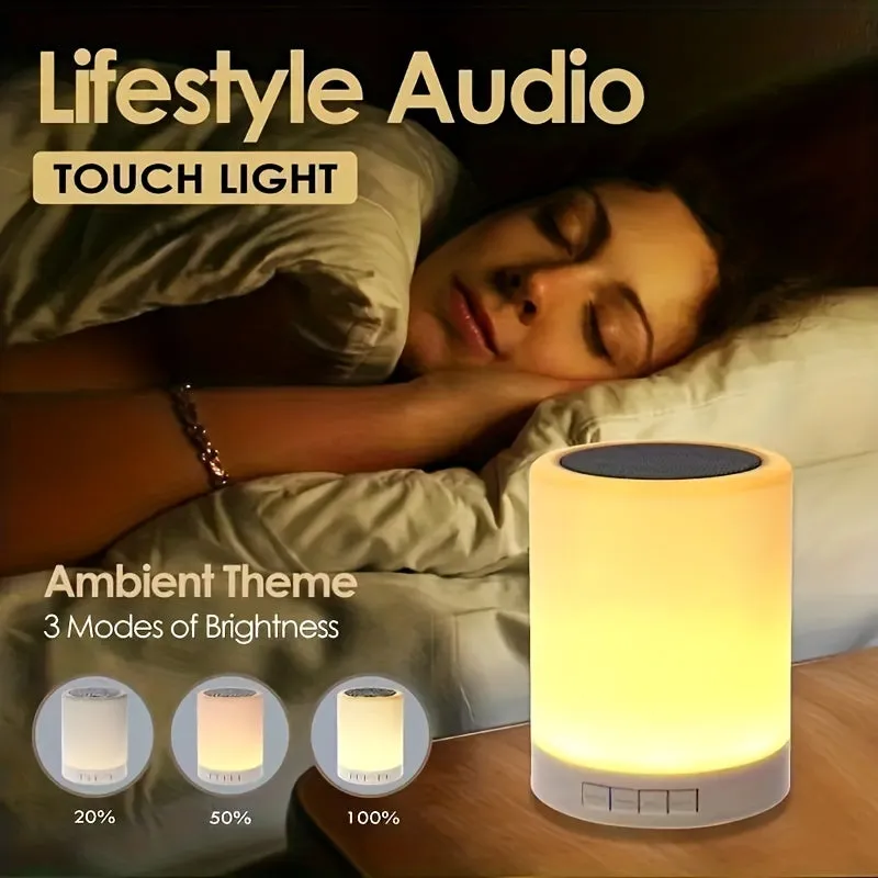 Night Light Speaker Wireless Table Lamp