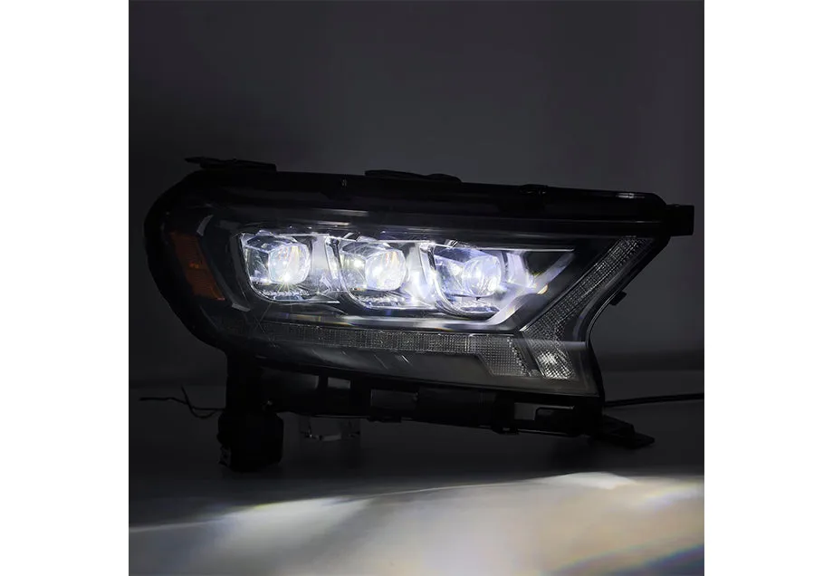 NOVA-Series LED Projector Headlights Alpha-Black Fits 19-21 Ford Ranger