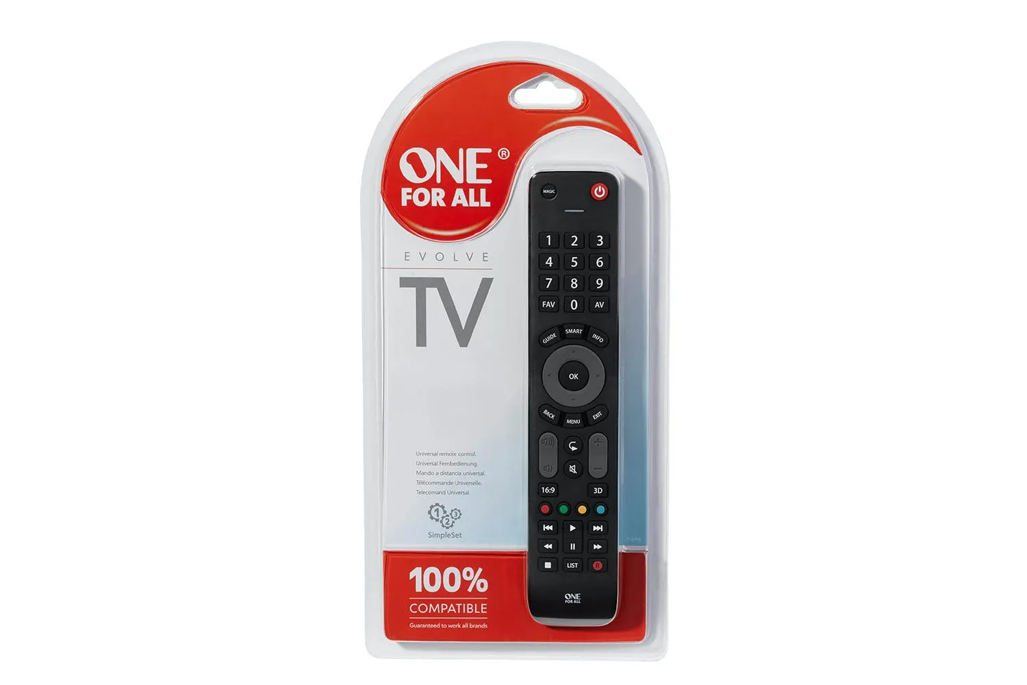 One For All Evolve TV Replacement Remote Control | URC7115