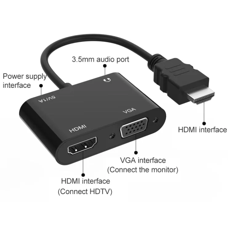 Onten 5165HV HDMI to HDMI   VGA Adapter
