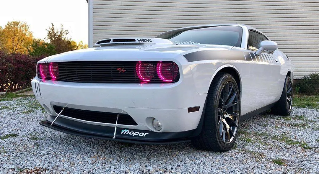 ORACLE Lighting 2008-2014 Dodge Challenger Dynamic ColorSHIFT Headlight Halo Kit - Surface Mount