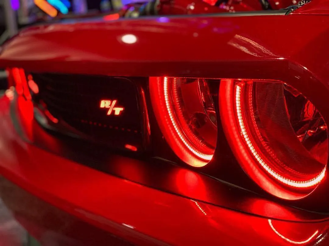 ORACLE Lighting 2008-2014 Dodge Challenger Dynamic ColorSHIFT Headlight Halo Kit - Surface Mount