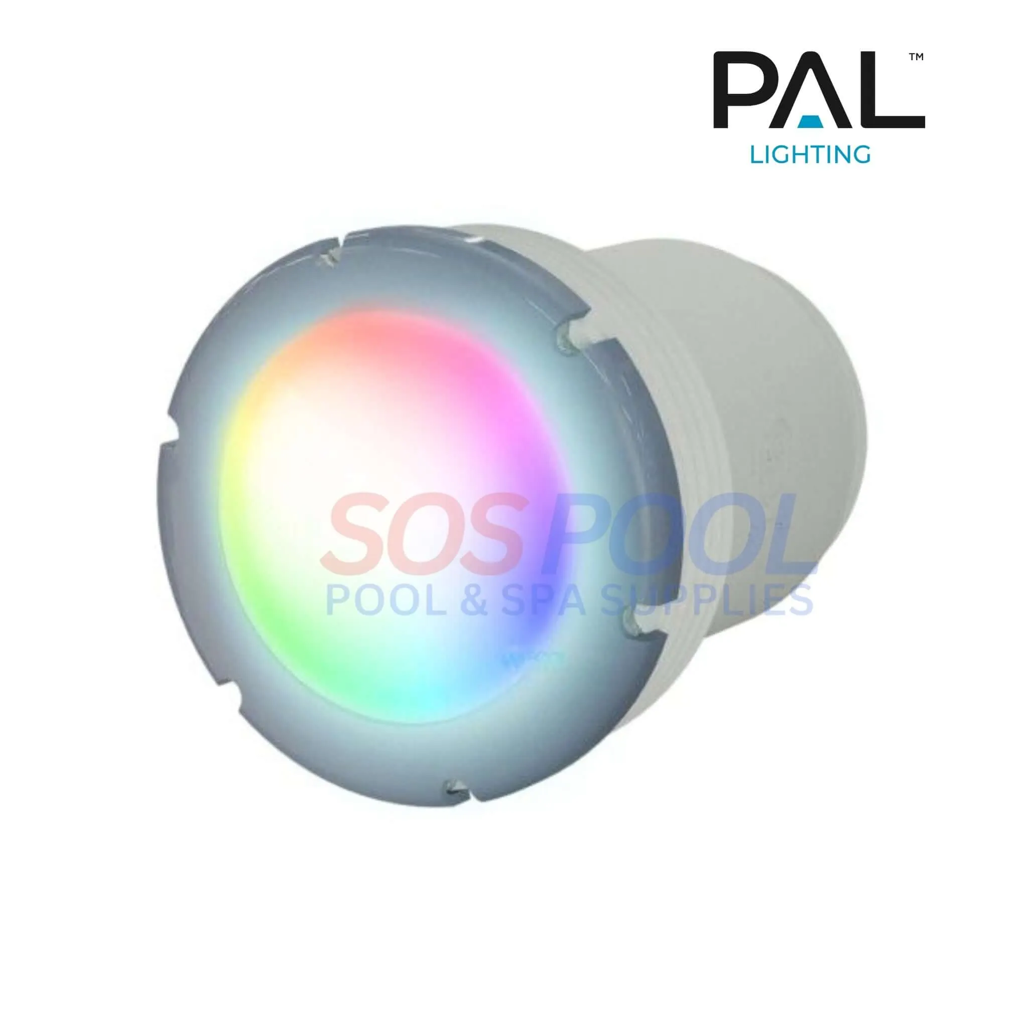 PAL Lighting Treo Mini Multi Color LED Nicheless Pool and Spa Light | 80ft Cable | 64-EGTSM-80