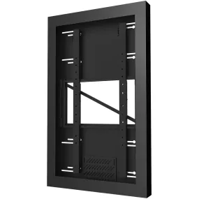 Peerless-AV KIP655 On-Wall Kiosk Portrait Enclosure for 55" Displays (Black)