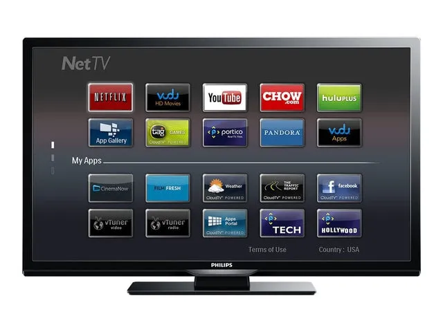PHILIPS 46PFL3608/F7 46"  1080P 60 HZ LED SMART TV