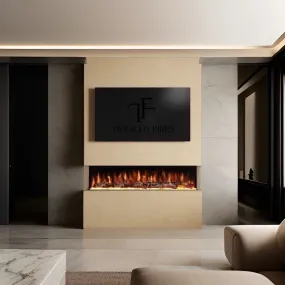 Phoenix 47" Pre-Built Media Wall Fireplace - Electric Fire Package