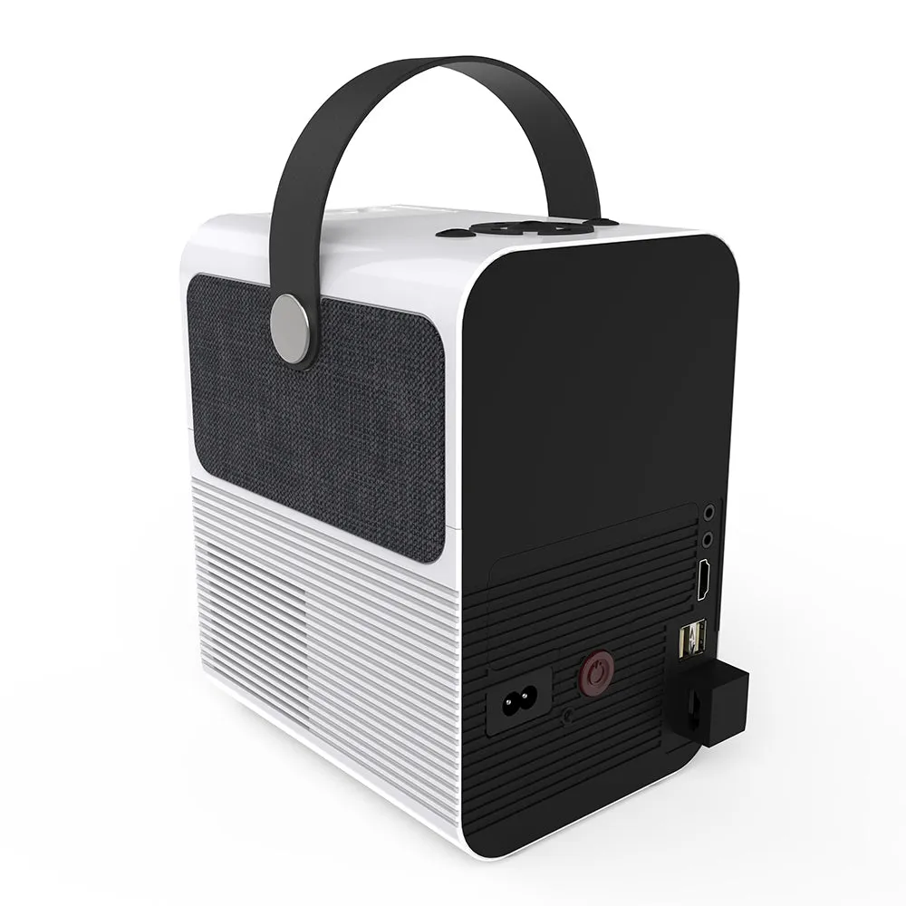 Portable Home Cinema LED Projector [ 150 ANSI Lumens ] Home Theater Projector [HD 1280*720 ] With 100" Projection Screen