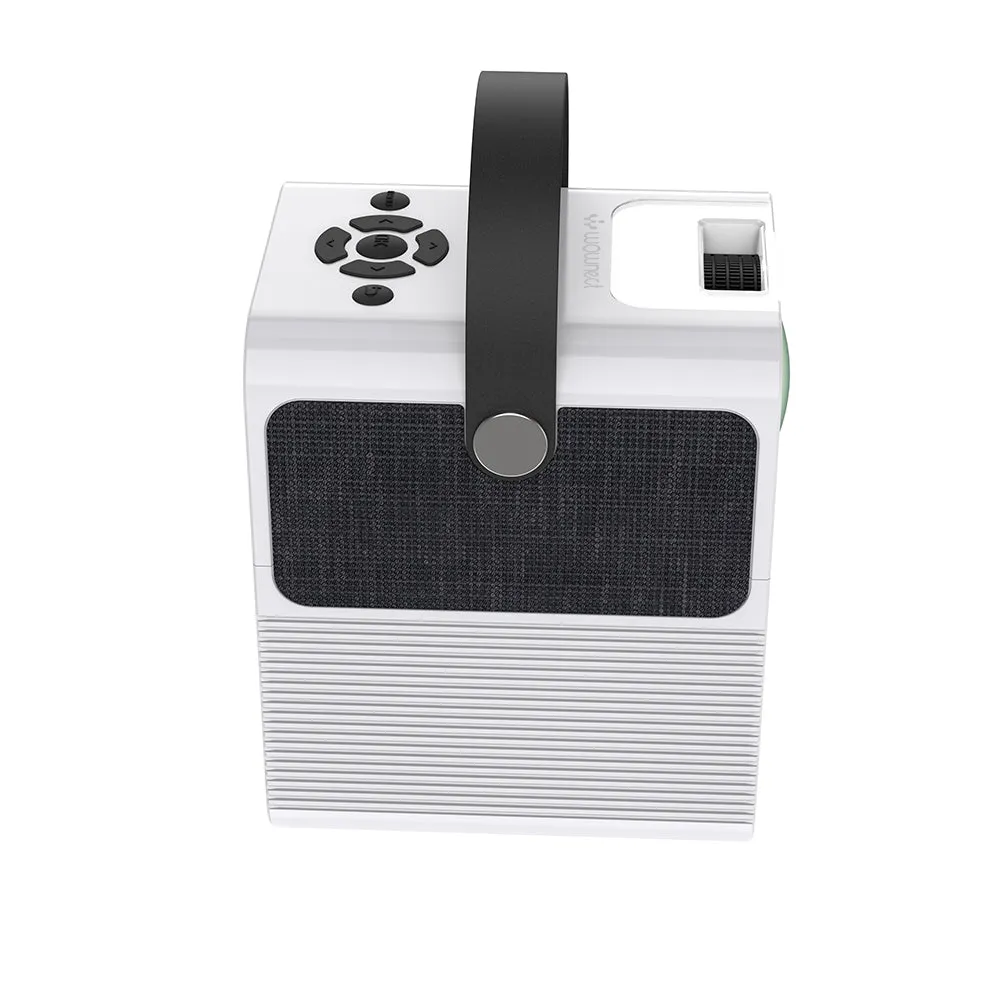 Portable Home Cinema LED Projector [ 150 ANSI Lumens ] Home Theater Projector [HD 1280*720 ] With 100" Projection Screen