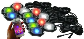 Race Sport RS LED Rock Light Kit -RGBW w/ Bluetooth APP Controls