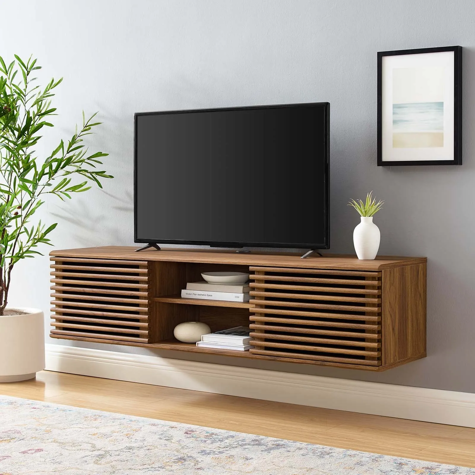 Render  Wall-Mount Media Console TV Stand