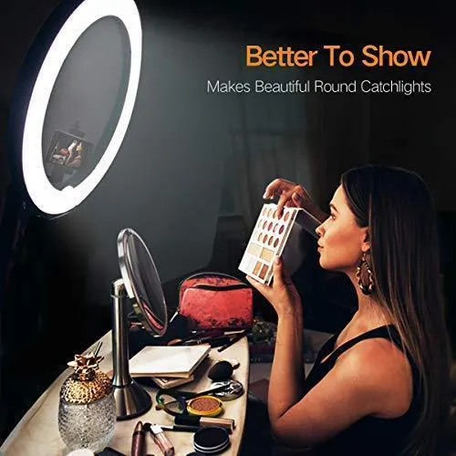 Ring Light with Wireless Remote and iPad Holder, Pixel 19" Bi-Color LCD Display Ring Light with Stand and Selfie Remote, 55W 3000-5800K CRI≥97 Light Ring for Live Stream Self-Portrait Video Shooting