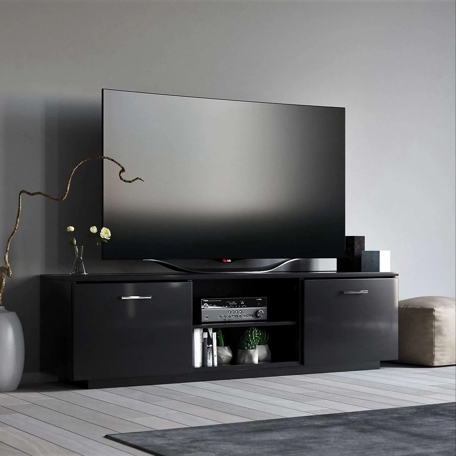 Roskilde TV Cabinet - Black for TVs up to 70"