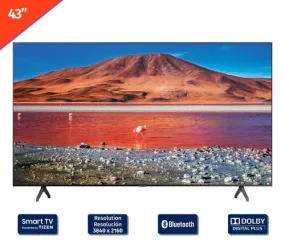Samsung 43 inchSmart LED 4K UHD TV UN43TU700PFXZA  This smart TV unlocks hidden detail at four times the quality of Full HD-444087