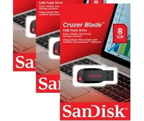 SanDisk 8GB Cruzer Blade USB Flash Drive