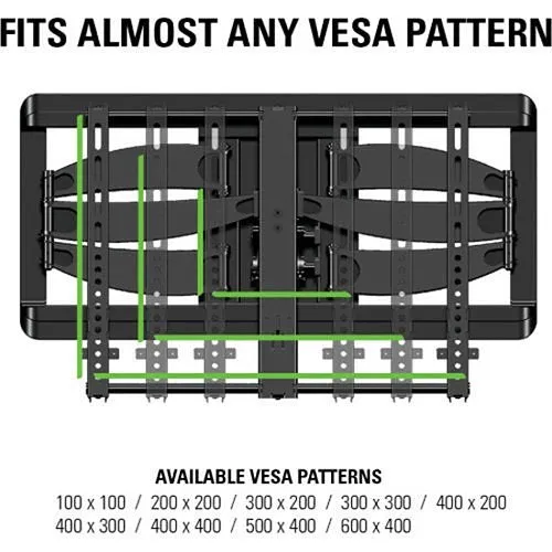 Sanus VLF628-B1 Sanus VLF628 Full Motion Wall Mount for 46-90" TVs