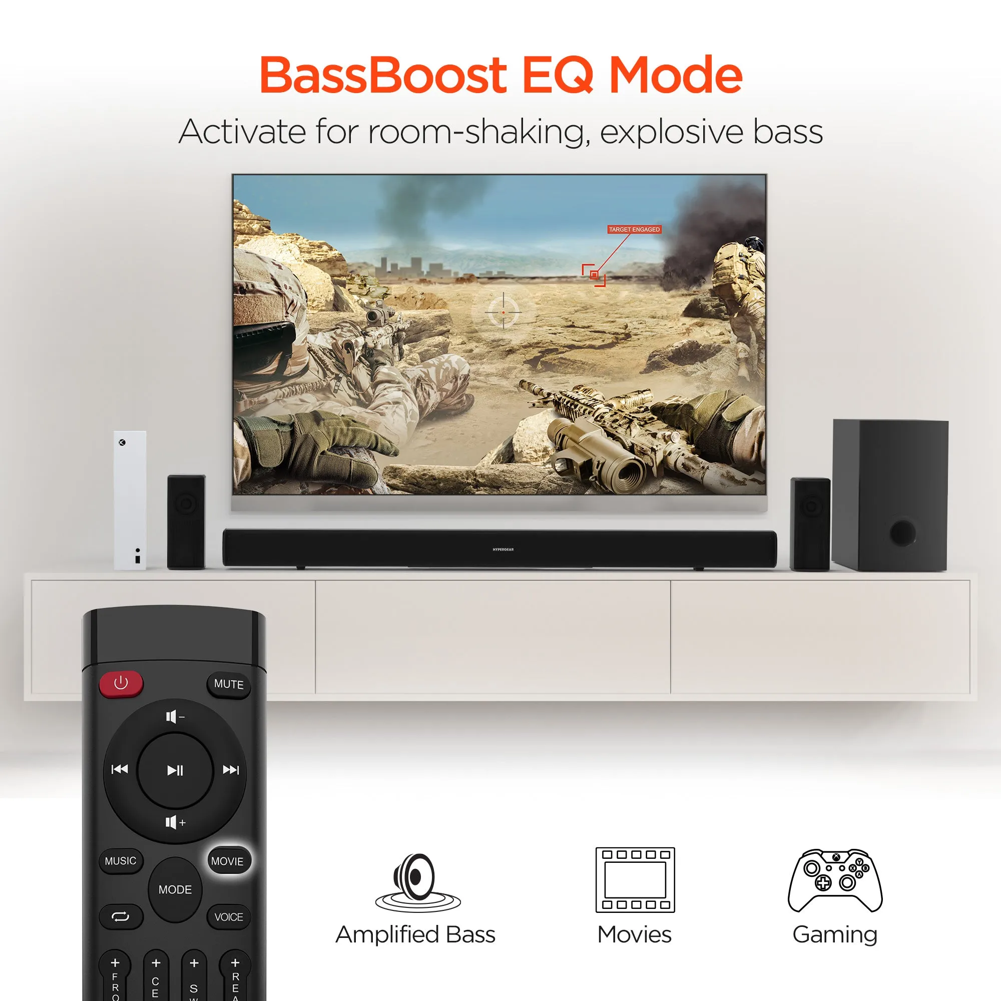 SB51a 5.1 Home Theater Surround Sound System | Soundbar   Speakers   Subwoofer | Black