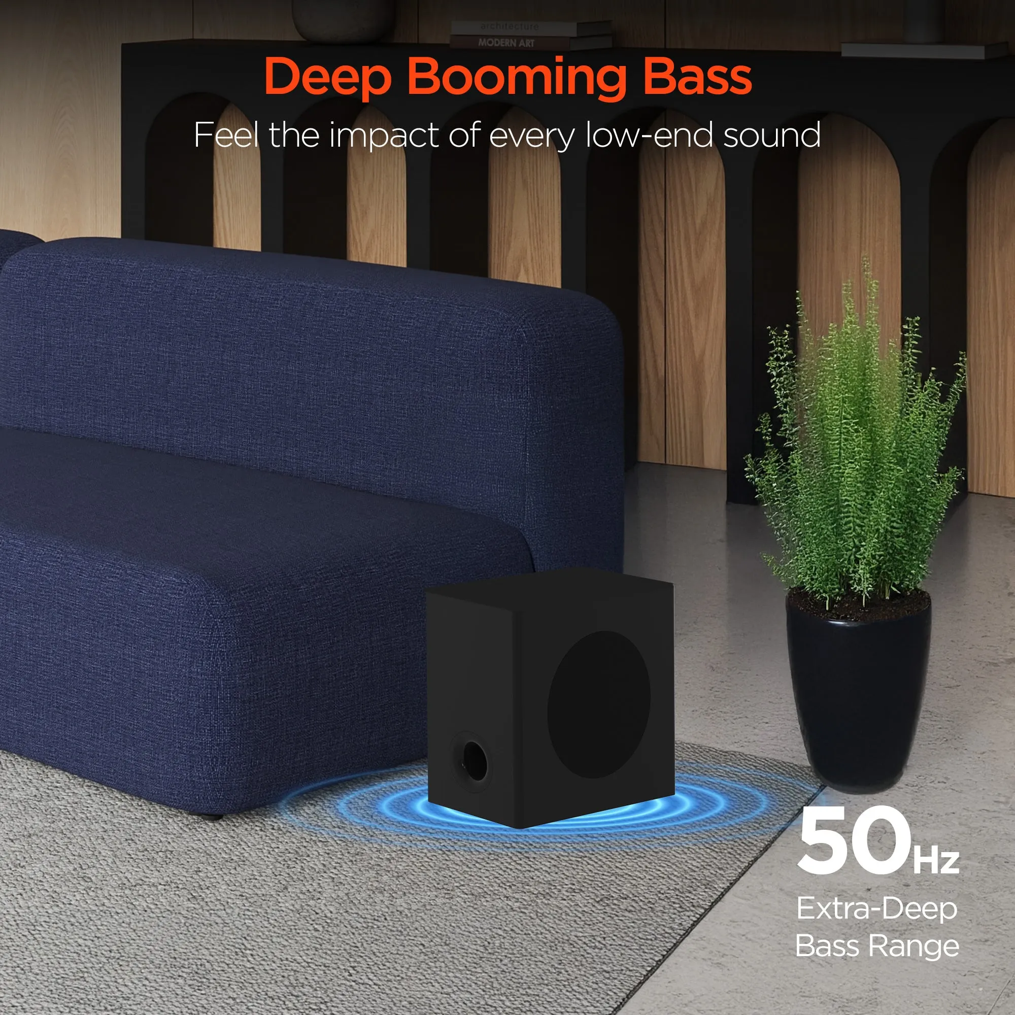 SB51a 5.1 Home Theater Surround Sound System | Soundbar   Speakers   Subwoofer | Black