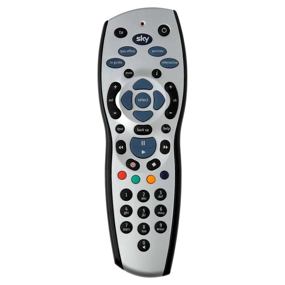 Sky HD TV Remote Control - Silver & Blue | SKY120