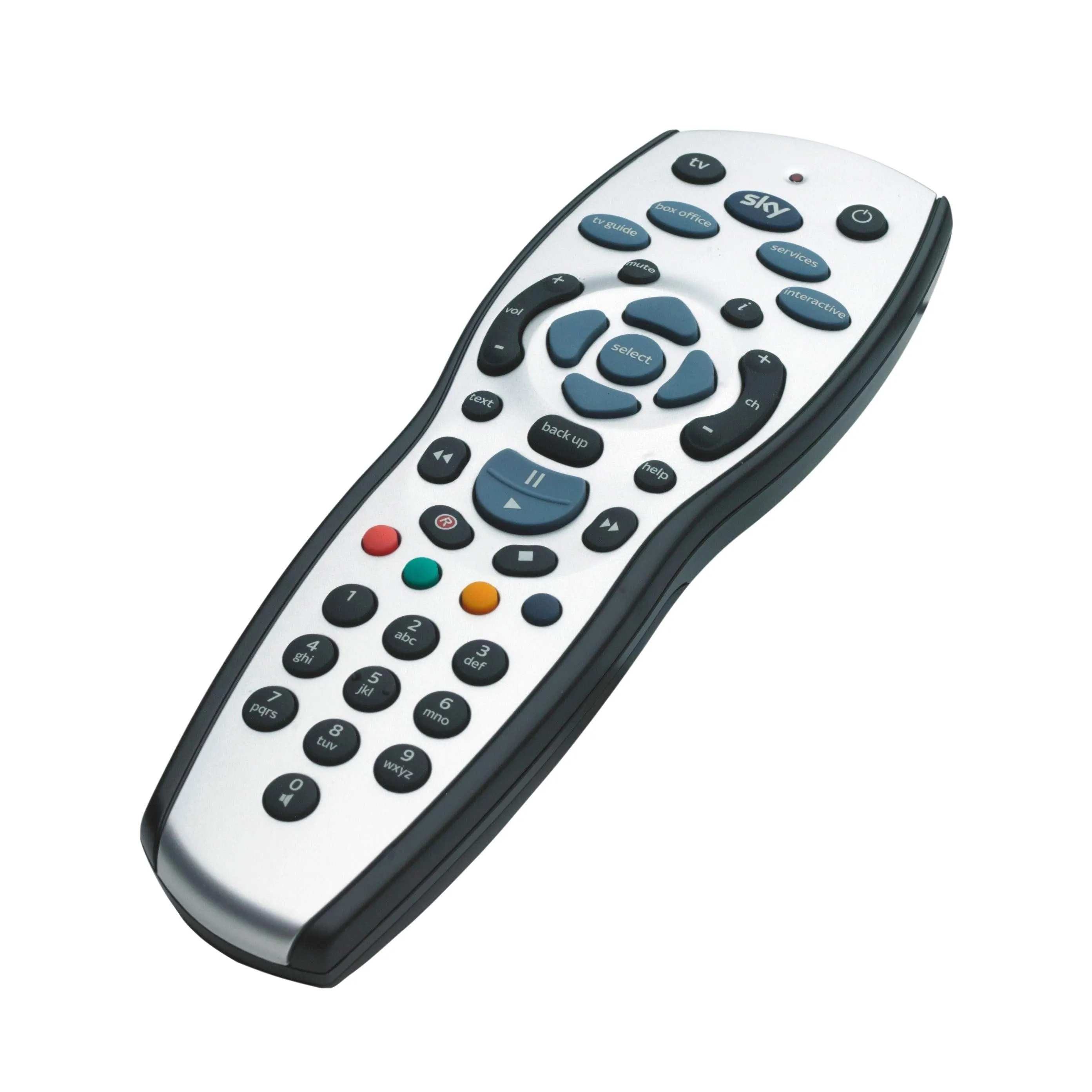 Sky HD TV Remote Control - Silver & Blue | SKY120