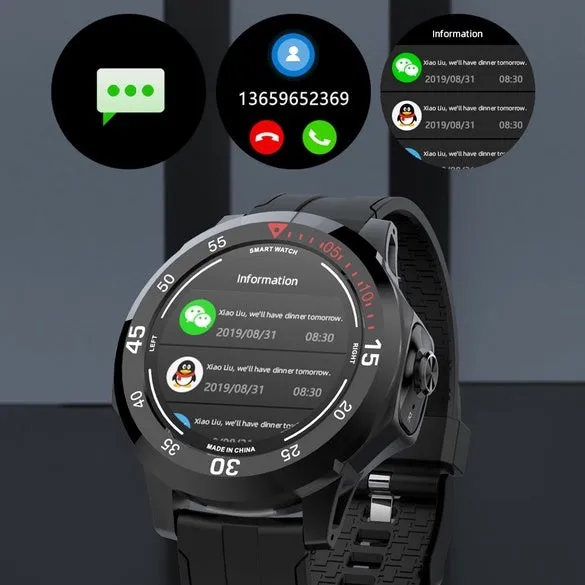 Smart watch con audífonos Bluetooth incluídos