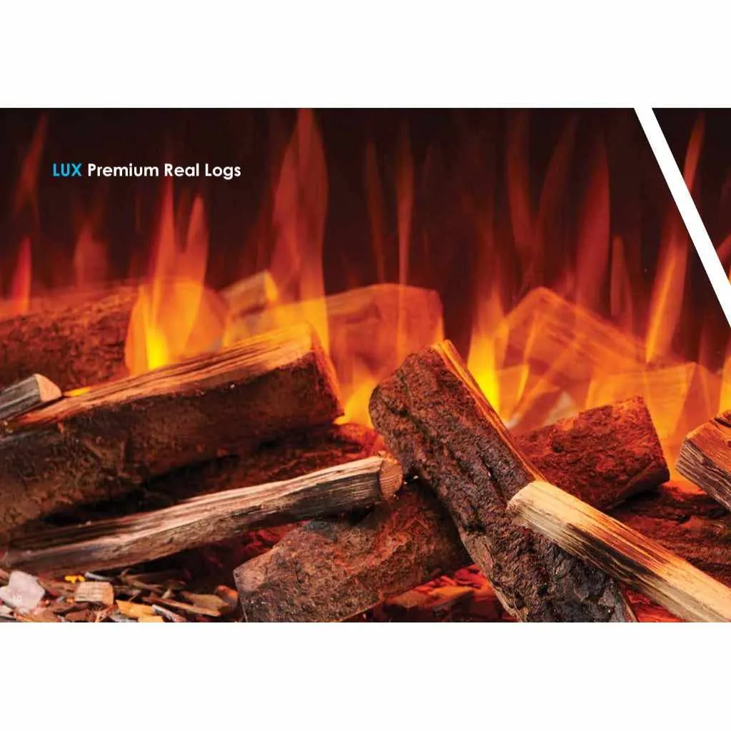 Solution Fires LUX 100 HD 1000MM Panoramic Electric Fire - 1/2/3 Sided Media Wall Electric Fire