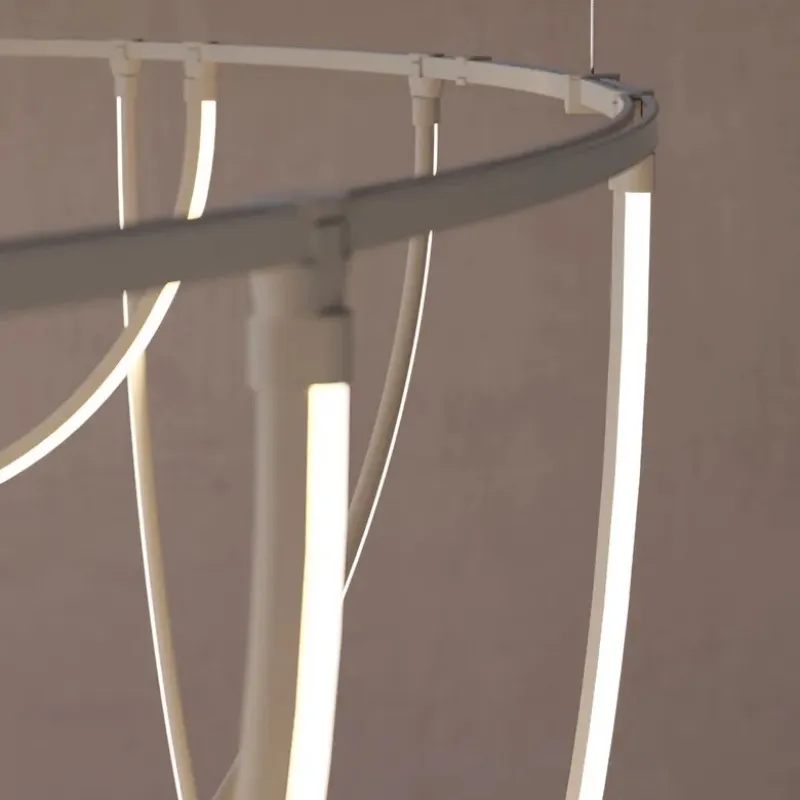 Sonneman SLS4243 Suspenders 2-Bar Offset Ring with Light Curve Luminaires