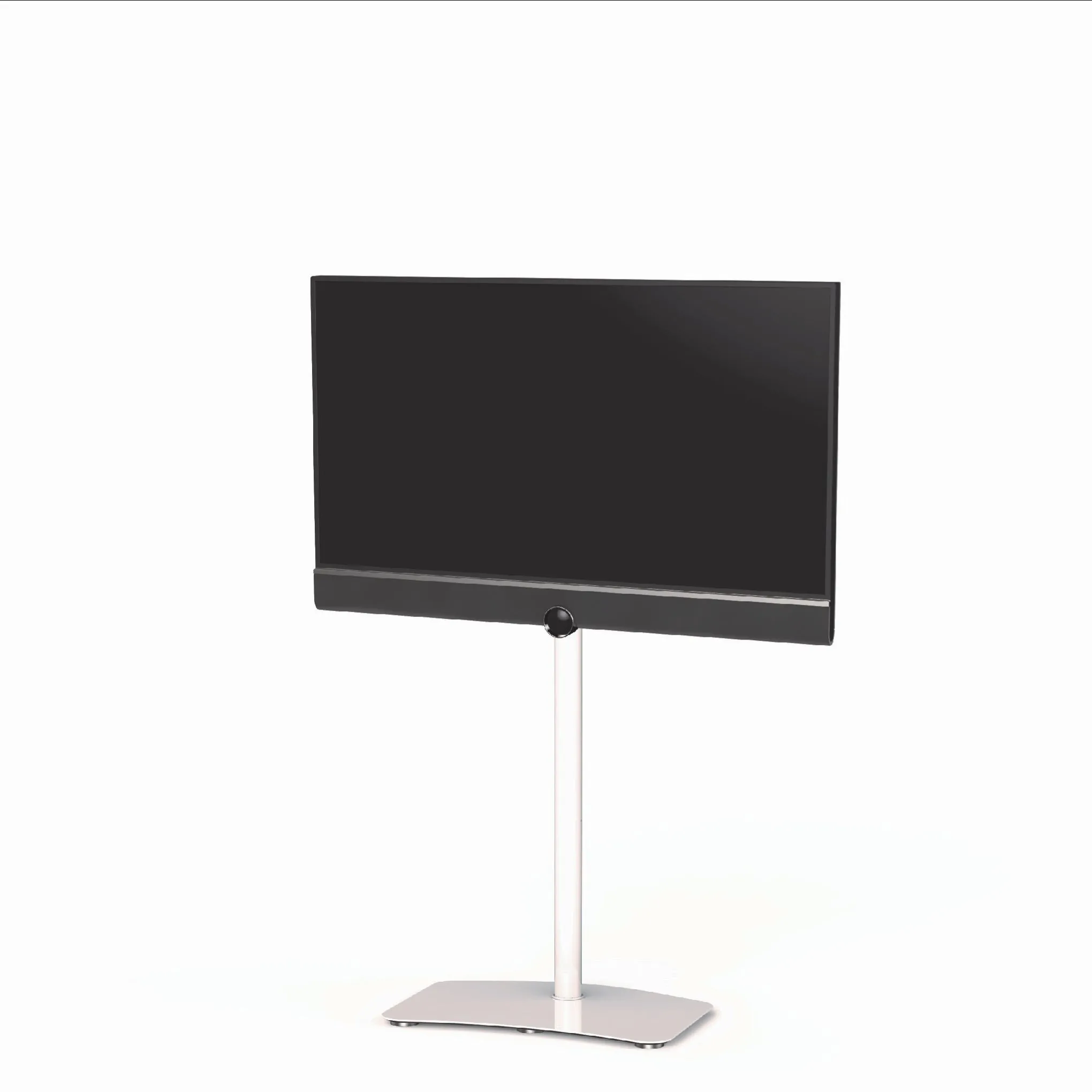 Sonorous PL-2800 Modern TV Floor Stand Mount / Bracket For Sizes up to 65" (Steel) - White