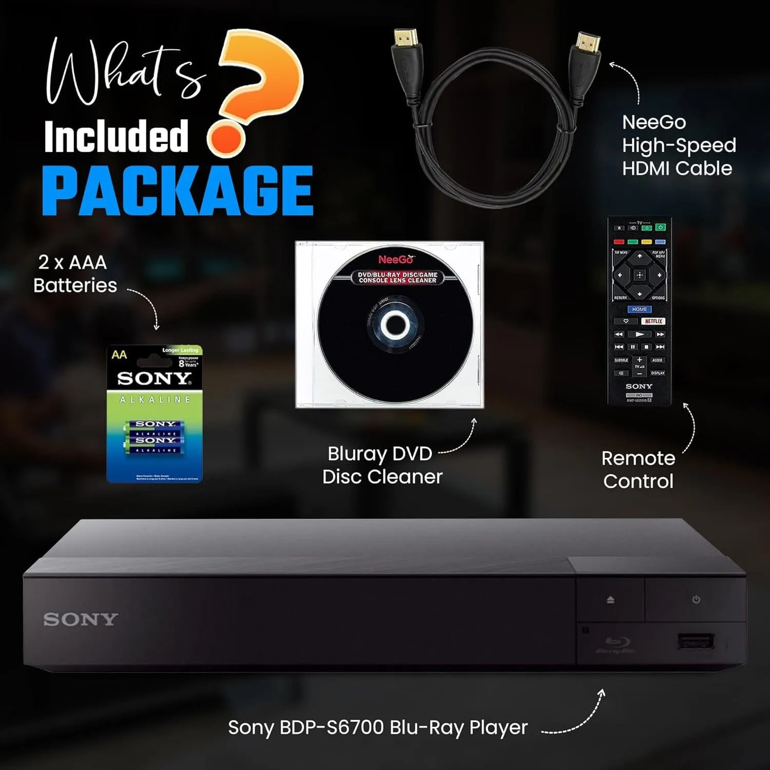 Sony 4k Blu Ray DVD Player for TV  (Refurbished)